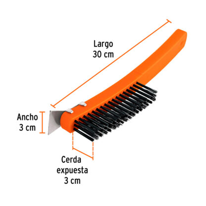 Cepillo de Alambre 51 Pinceles con Espátula TRUPER - Imagen 2