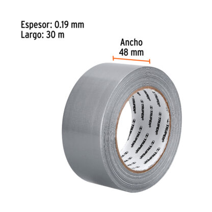 Cinta para Ducto 30 m, espesor 0.19 mm TRUPER - Imagen 2