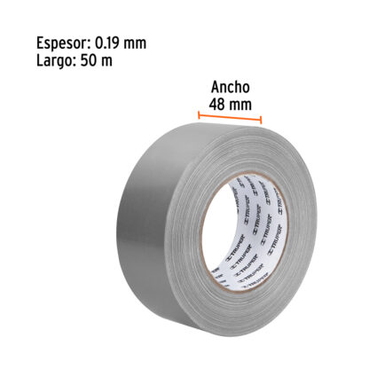 Cinta para Ducto 50 m, espesor 0.19 mm TRUPER - Imagen 2