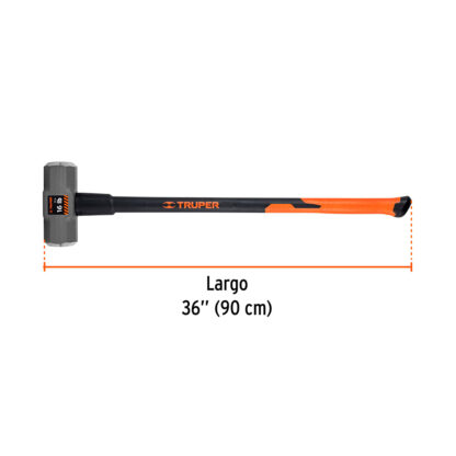 Comba octogonal 16 lb mango fibra de vidrio 36" TRUPER - Imagen 3