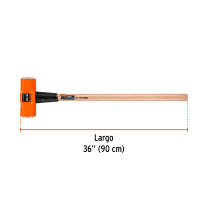 Comba octogonal 20 lb mango de madera 36" TRUPER - Imagen 3