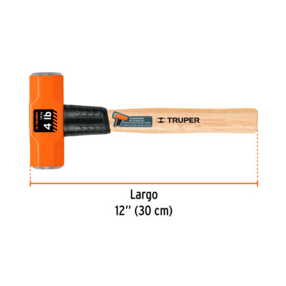 Comba octogonal 4 lb mango de madera 12" TRUPER - Imagen 3