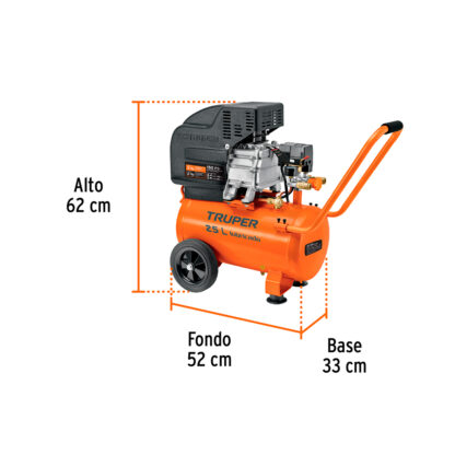 Compresor de aire 25 L lubricado TRUPER - Imagen 3