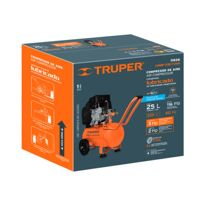 Compresor de aire 25 L lubricado TRUPER - Imagen 4