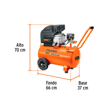 Compresor de aire 50 L lubricado TRUPER - Imagen 3