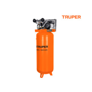 Compresora de aire 240 L lubricada de banda vertical TRUPER