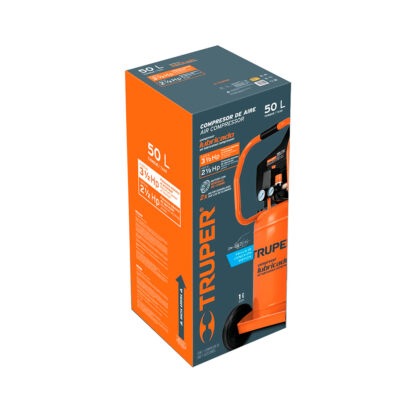 Compresora de aire 50 L lubricada vertical TRUPER - Imagen 4