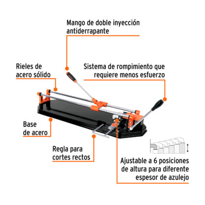 Cortador de mayólica 24" rompimiento multipunto TRUPER - Imagen 2
