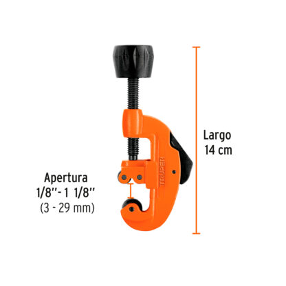 Cortador de tubo 1/8" a 1 1/8" TRUPER - Imagen 3