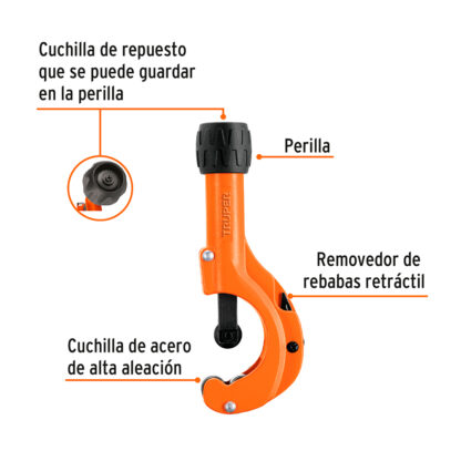 Cortador de tubo 3/16" a 2" TRUPER - Imagen 2