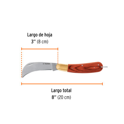 Cuchillo plegable universal 8″ TRUPER - Imagen 2