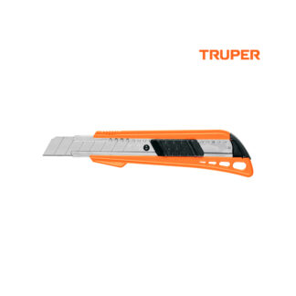 Cutter 18 mm plástico con alma metálica TRUPER