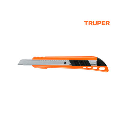 Cutter 9 mm plástico con alma metálica TRUPER