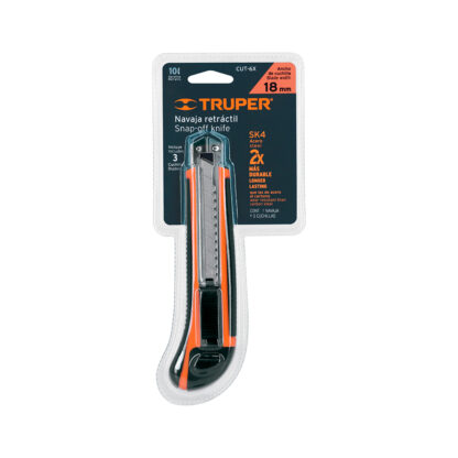Cutter profesional 18 mm con alma metálica TRUPER - Imagen 3