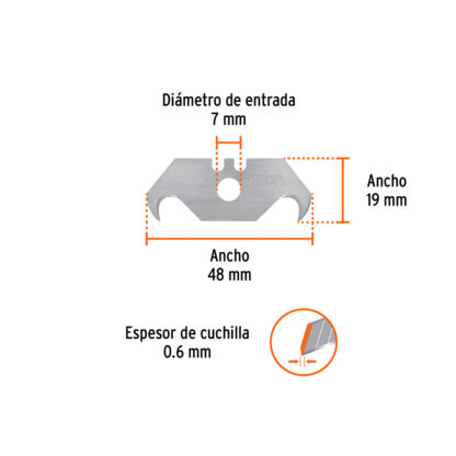 Dispensador con 10 cuchillas para acrílico TRUPER - Imagen 2
