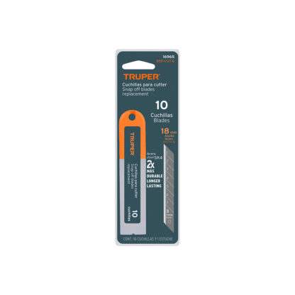 Estuche con 10 cuchillas SK4 de 18 mm para cutter TRUPER - Imagen 4