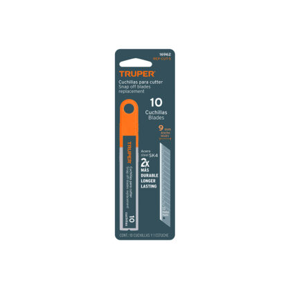 Estuche con 10 cuchillas SK4 de 9 mm para cutter TRUPER - Imagen 4