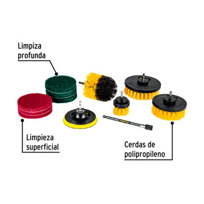 Juego 12 Accesorios de Limpieza para Taladro PRETUL - Imagen 2