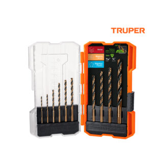 Juego de 10 brocas HSS para metal TRUPER