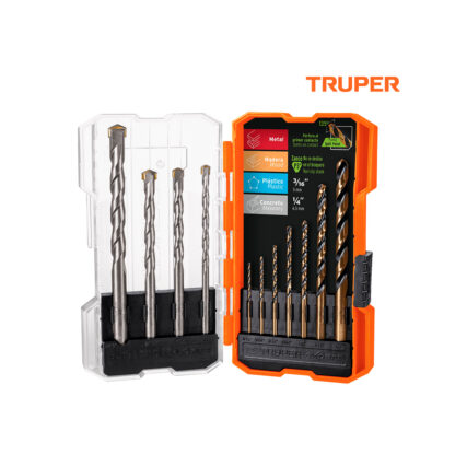 Juego de 11 Brocas Para Metal y Concreto TRUPER