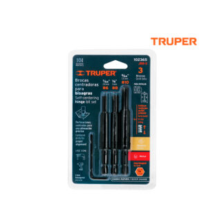 Juego de 3 Brocas Para Bisagra TRUPER