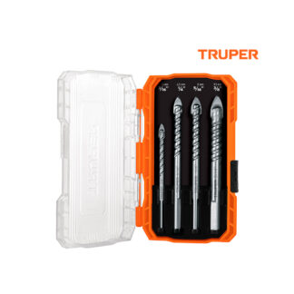 Juego de 4 Brocas Para Vidrio y Mayólica Cuerpo Espiral TRUPER