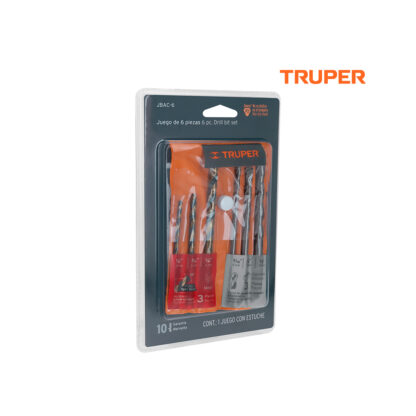 Juego de 6 Brocas Para Metal y Concreto TRUPER