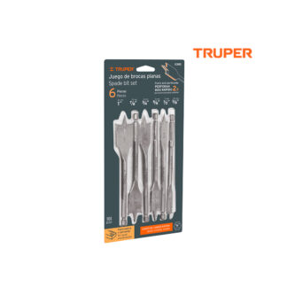 Juego de 6 Brocas Planas TRUPER