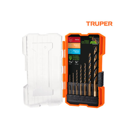 Juego de 7 brocas HSS para metal TRUPER