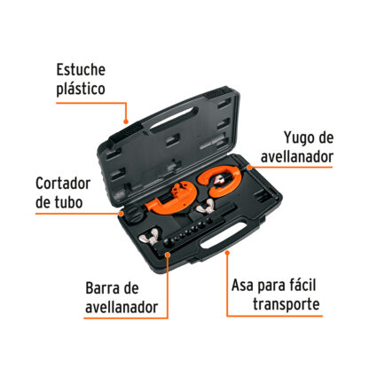Juego de avellanador y cortador de tubo TRUPER - Imagen 2