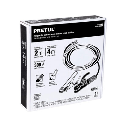 Juego de cables con tenazas para soldar PRETUL - Imagen 3