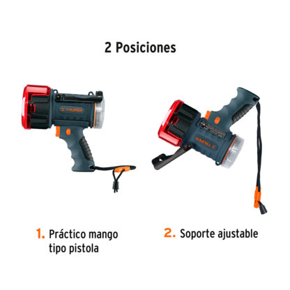 Linterna reflectora LED recargable 900 lm TRUPER - Imagen 2