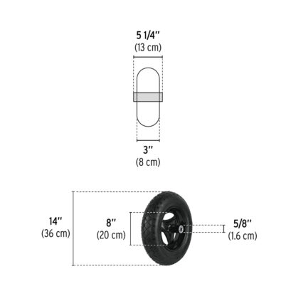 Llanta Completa Neumática 14" PRETUL - Imagen 2