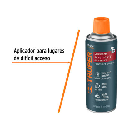 Lubricante penetrante en aerosol 400 ml Truper - Imagen 2