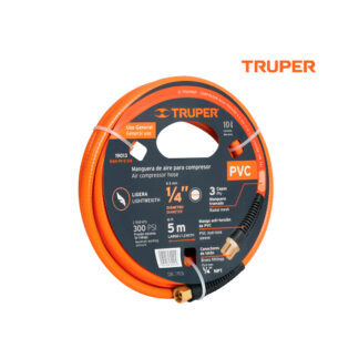Manguera de PVC para compresora 5m TRUPER