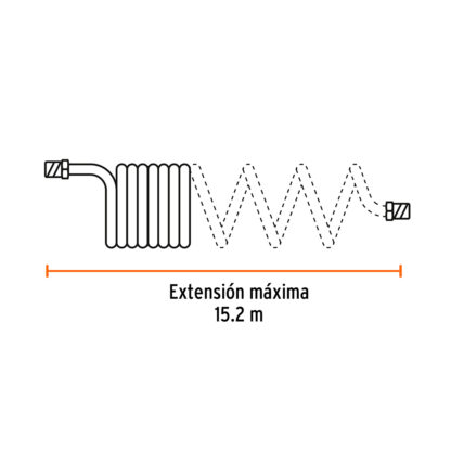 Manguera para compresor tipo resorte TRUPER - Imagen 3