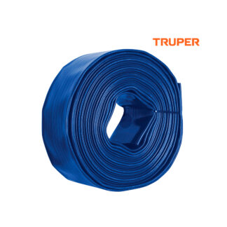 Rollo de manguera plana 3" x 100m descarga para motobomba TRUPER