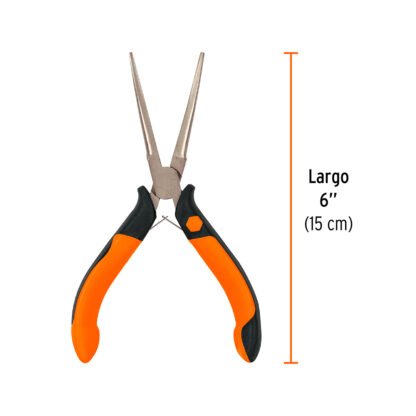 Mini alicate de punta aguja 6" Comfort Grip TRUPER - Imagen 2