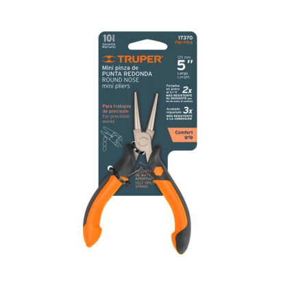 Mini alicate de punta redonda 5" Comfort Grip TRUPER - Imagen 3