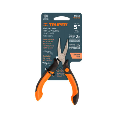 Mini alicate de punta y corte 5" Comfort Grip TRUPER - Imagen 3