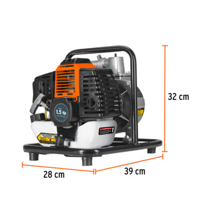 Motobomba 1" x 1" a gasolina 1 1/2 HP TRUPER - Imagen 3