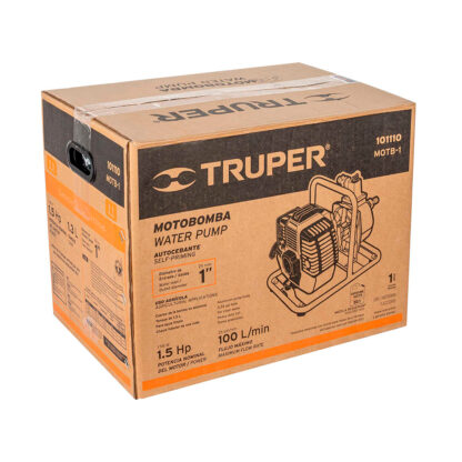 Motobomba 1" x 1" a gasolina 1 1/2 HP TRUPER - Imagen 5