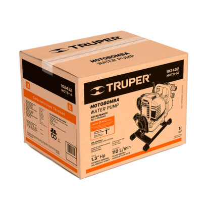 Motobomba 1" x 1" a gasolina 1 1/3 HP TRUPER - Imagen 5