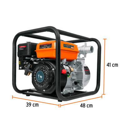 Motobomba 2" x 2" a gasolina 7 HP TRUPER - Imagen 3