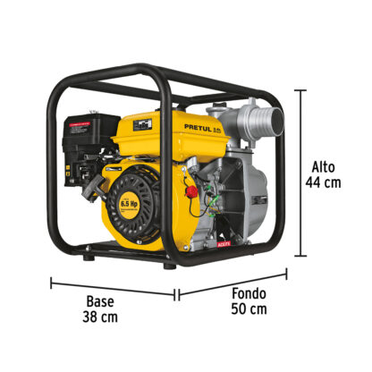 Motobomba 3" x 3" a gasolina 6 1/2 HP PRETUL - Imagen 3