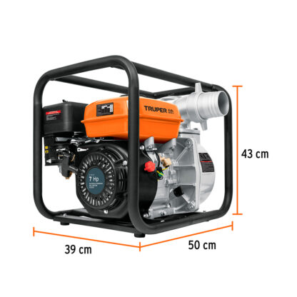 Motobomba 3" x 3" a gasolina 7 HP TRUPER - Imagen 3