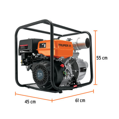 Motobomba 4" x 4" a gasolina 15 HP TRUPER - Imagen 3