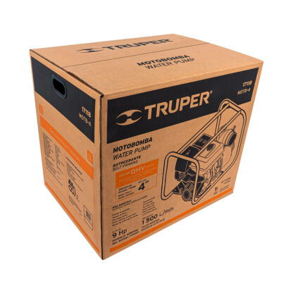 Motobomba 4″ x 4″ a gasolina 9 HP TRUPER - Imagen 5