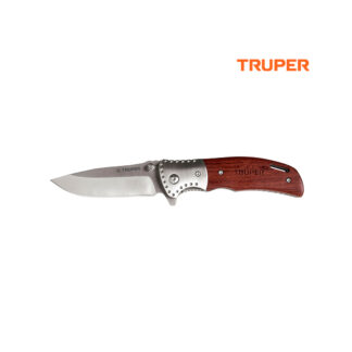 Navaja plegable 4 1/2" mango de madera TRUPER