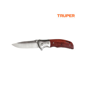 Navaja plegable 4 3/4" mango de madera TRUPER